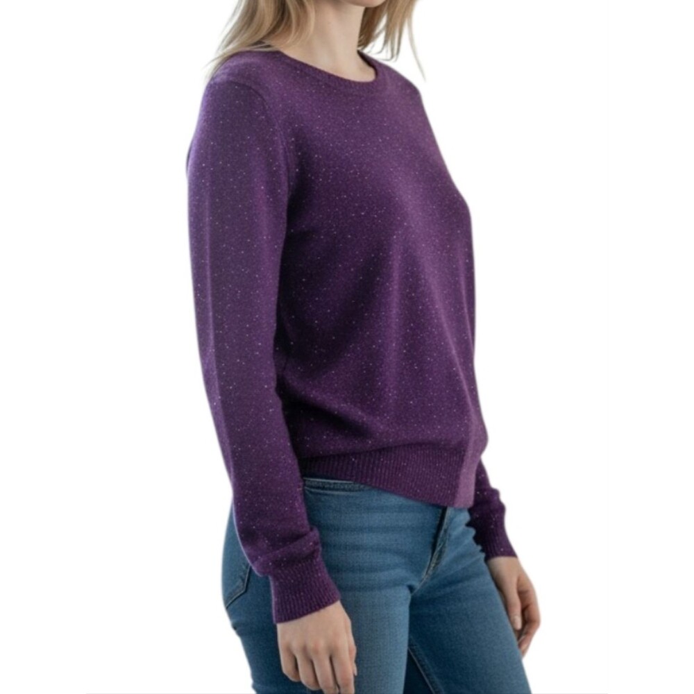 Purple Sparkly Liz Claiborne Sweater